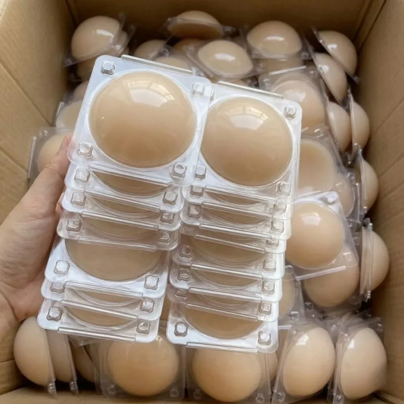 2/10pcs Men Nipple Covers Invisible Silicone Breast Pads Anti Protrusion Nipple Pasties Reusable Adhesive Chest Stickers Sports