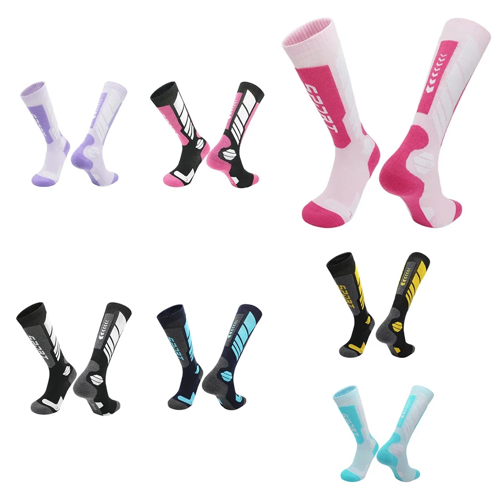 

1Pair Winter Socks Thermal Heated Socks Soft Elastic Thicken Anti-Slip For Women Men Outdoor Ski Tube Snowboarding