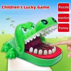 Crocodile Teeth Toys Children's Crocodile Bites Fingers Reaction Training Novelty Children's Lucky Game Trick Decompression Toy