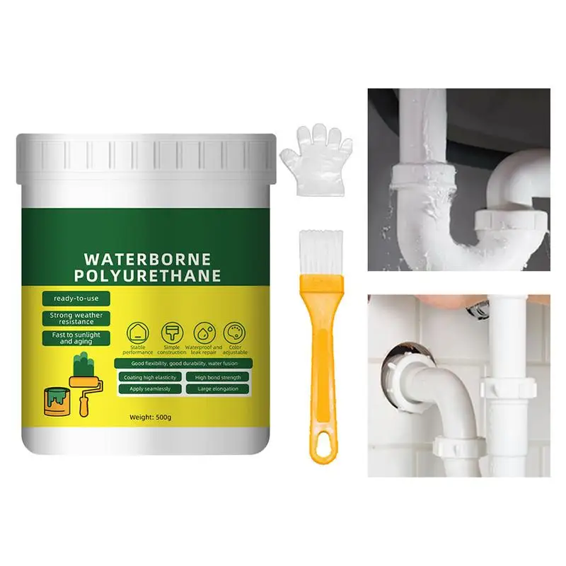 

Liquid Rubber Waterproof Sealant Transparent Invisible Paste Glue With Brush Adhesive Leak Free Glue For Bathroom Roof