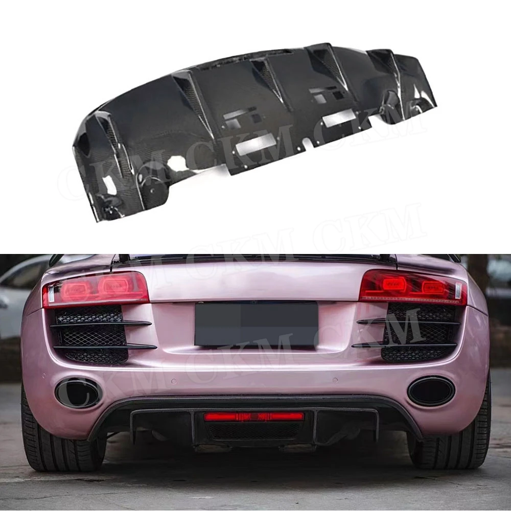 

Carbon Fiber Rear Lip Diffuser Bumper Guard for Audi R8 GT V8 V10 2010-2015 FRP Car Styling Body Kits Accessories