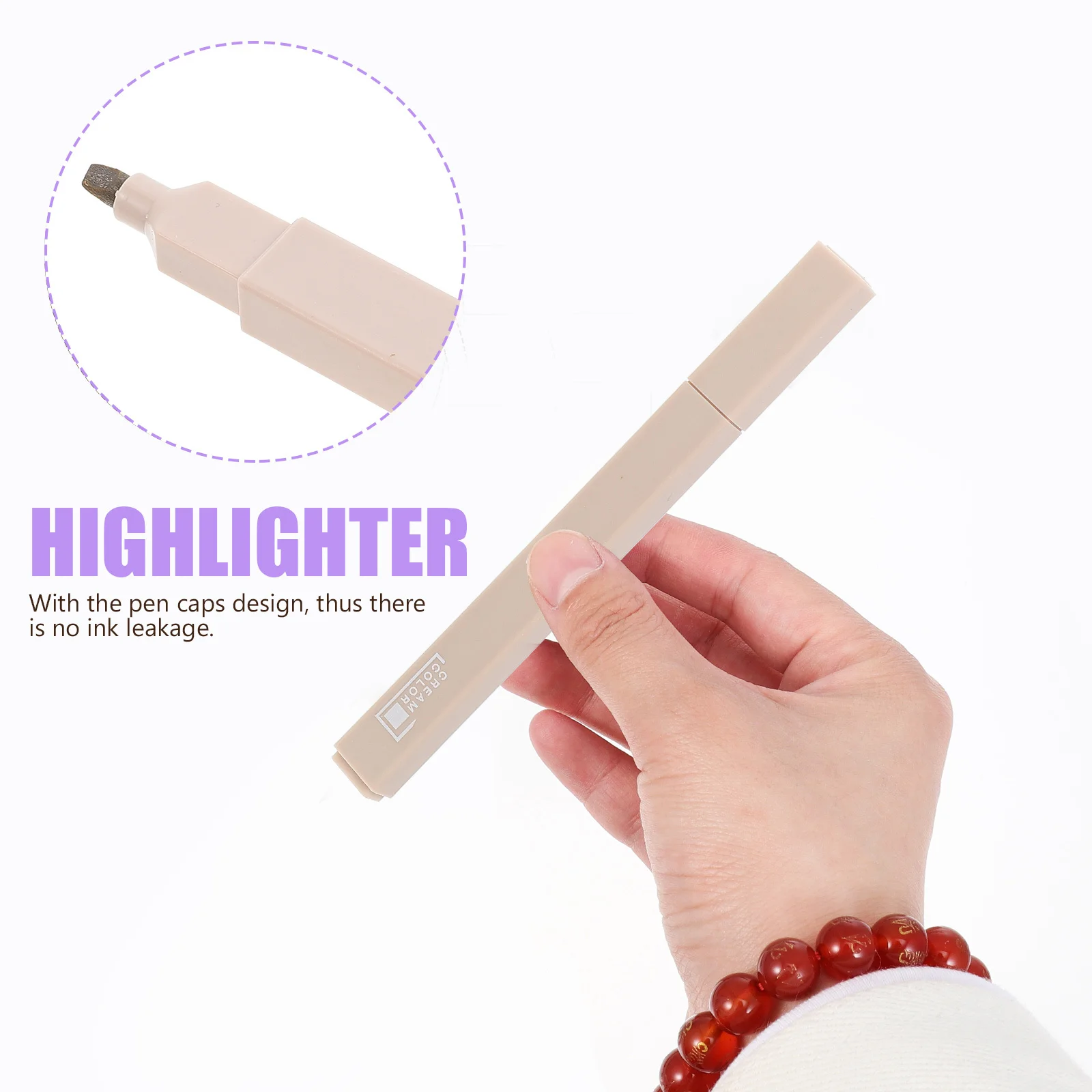 

6Pcs Fluorescent Highlighter Set Large Capacity Colorful Student Mark Pen Office Study Notebook Note Taking Highlighters