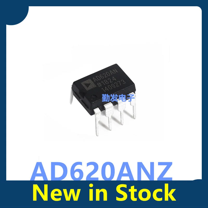 5PCS AD620AN AD620ANZ Low-Drift/Low-Power Instrumentation Amplifier, DIP-8 Package