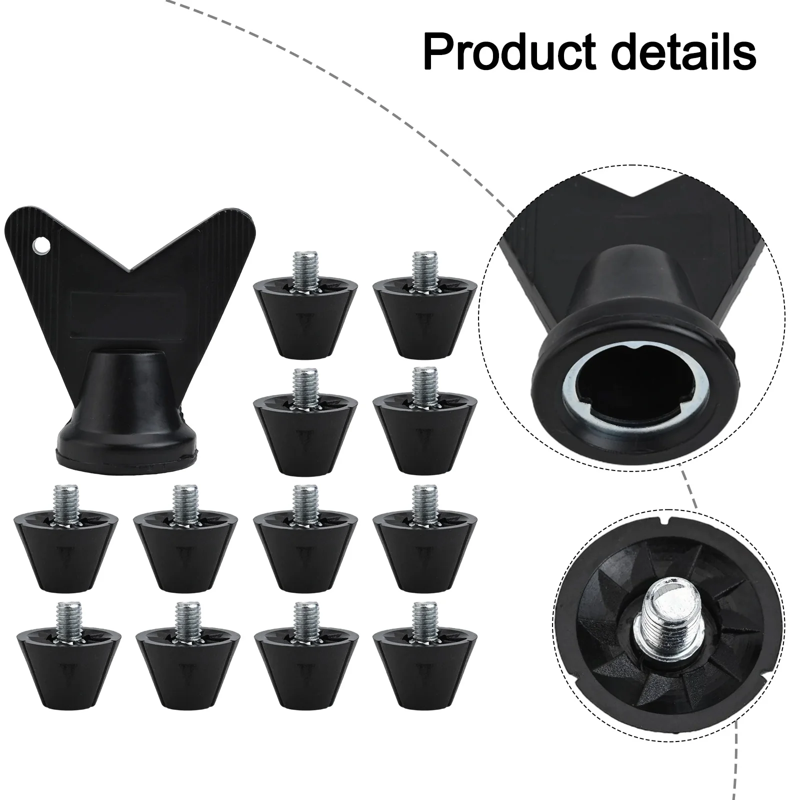 Voor Rugbyschoenen Voetbalschoen Studs Voor Buitensporten Schroef Diameter 5mm Rugbyschoen Antislip Spikes Voetbal Studs