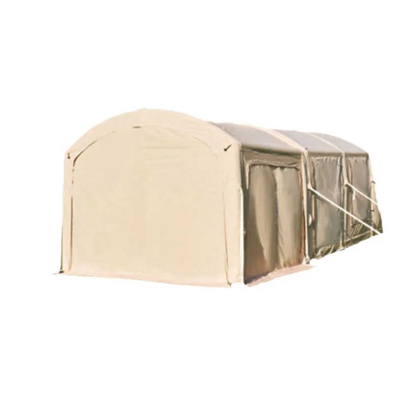 

Tunnel tent 6-8 people free to set up camping tent imitation cotton sense rainstorm prevention family tent