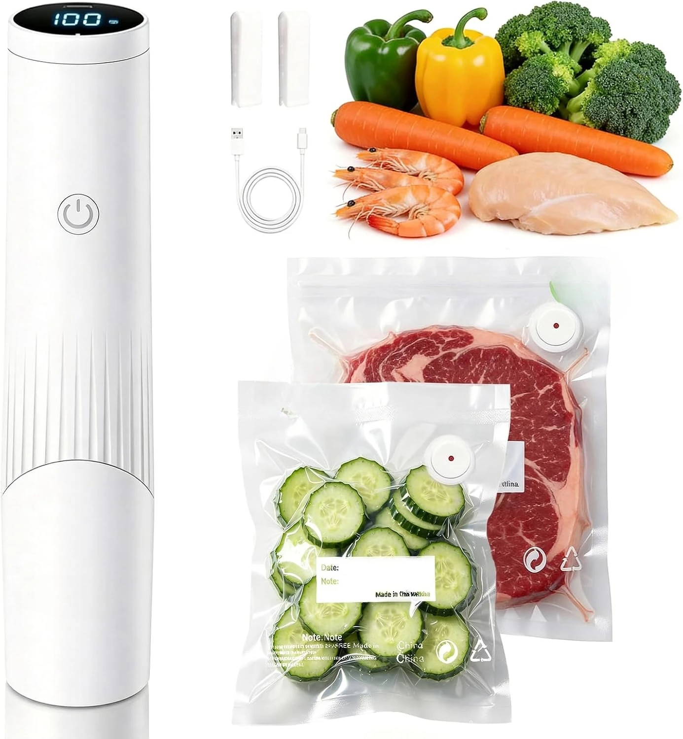 2026-new-upgrade-smart-vacuum-sealer-for-food-with-led-display-vacuum-sealer-machine-80kpa-strong-suction