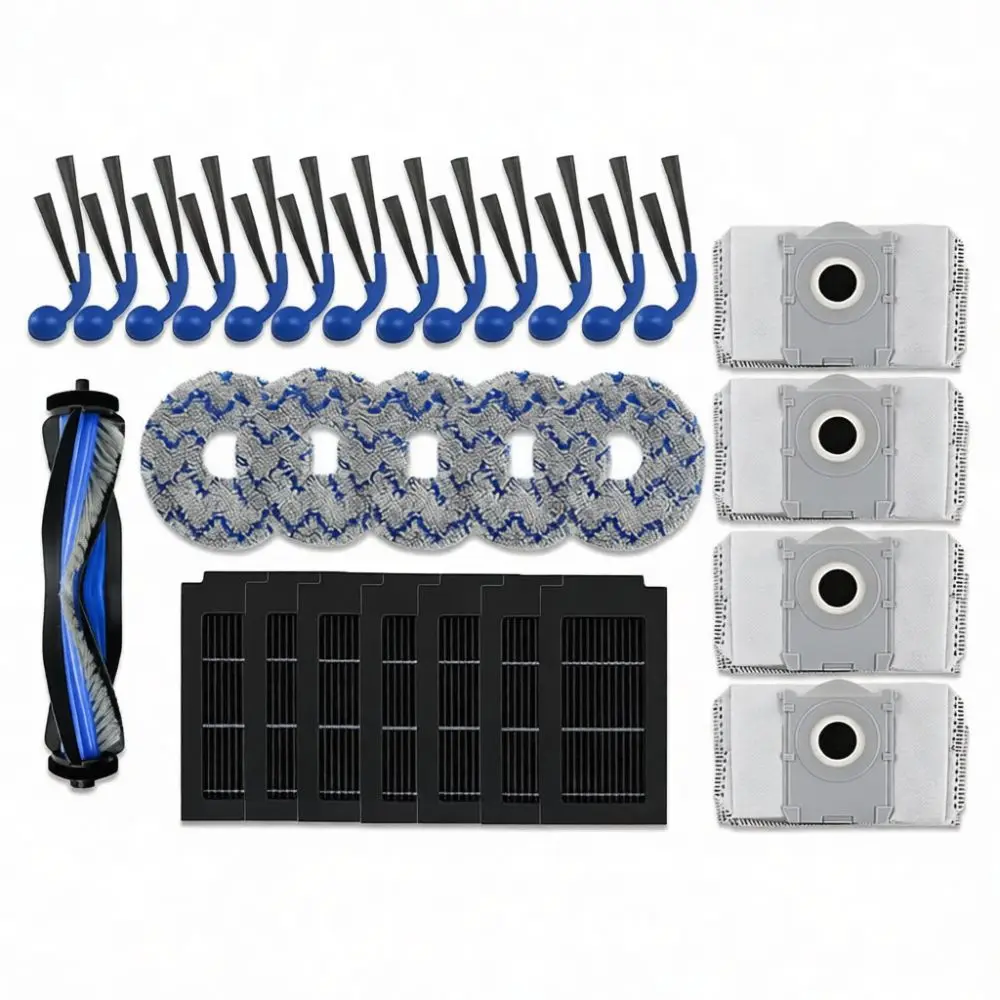 Replacement Parts Kit For Ecovacs T30C T50S N50 Robot Vacuum Cleaner Main Brush Side Filter Mop Cloth Dust Bag Accessories