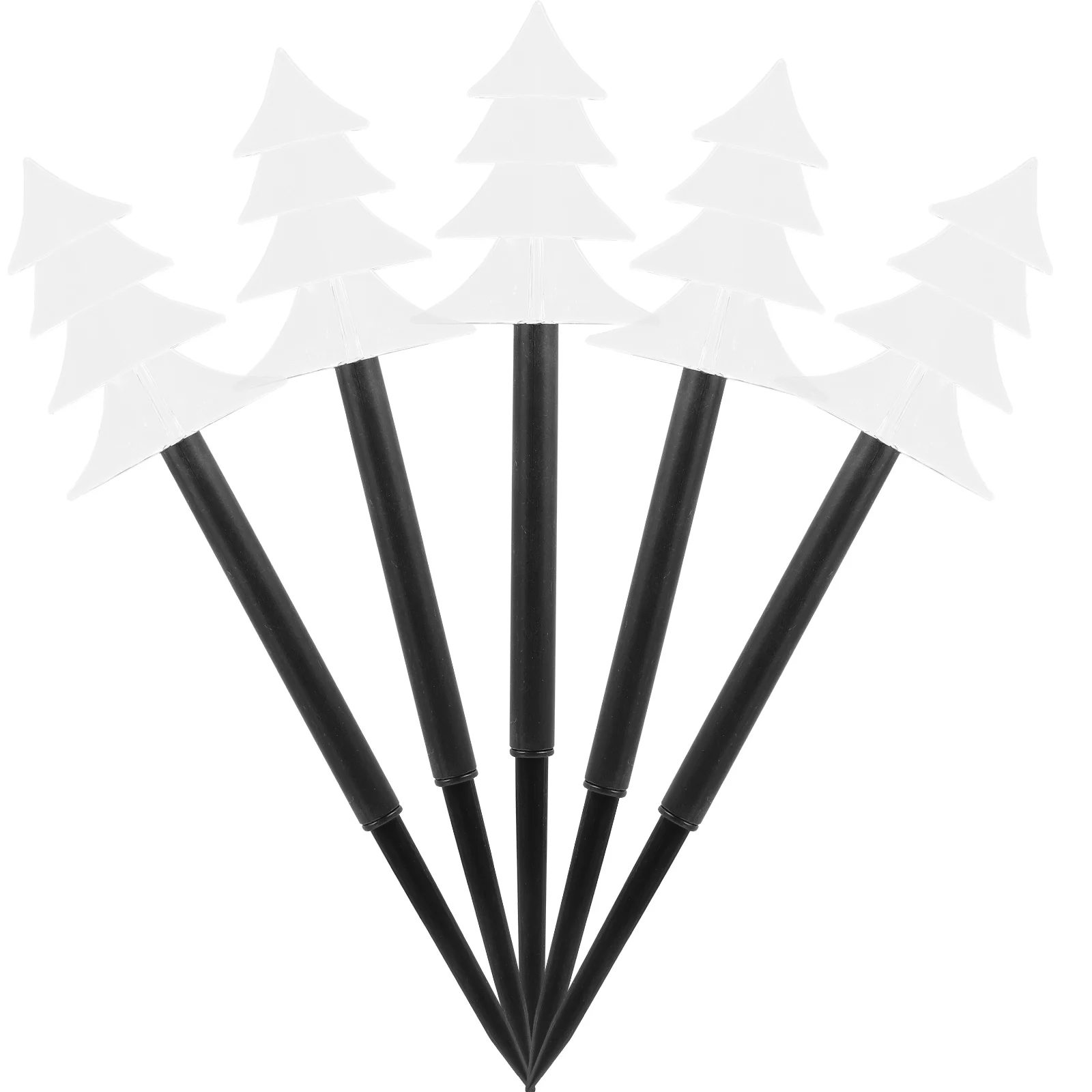 

5Pcs Christmas Tree Lights Lamp Decors Solar Light Accessories Lawn Garden Holiday Decorations