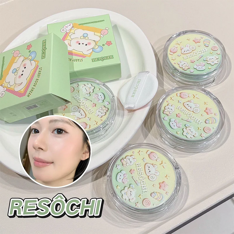 RESOCHI Cute Cartoon Air Cushion BB Cream Moisturizing Concealer Foundation Long Lasting Oil Control Natural Face Makeup