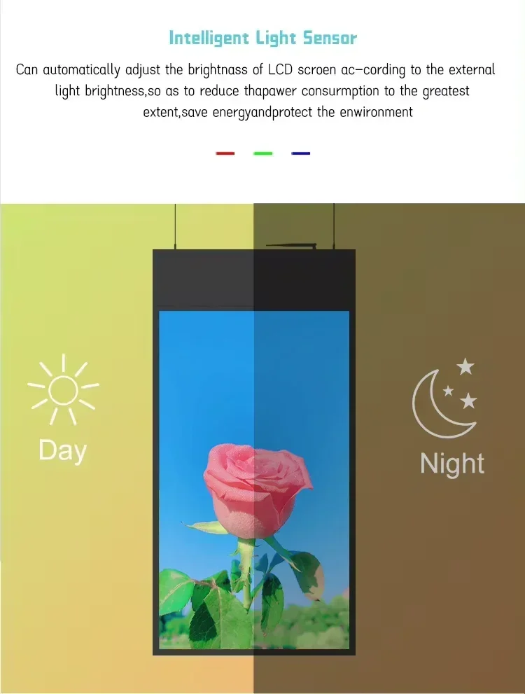 كشك قائم على الأرض مباشرة من المصنع، شاشة LCD رفيعة للغاية وشفافة مزدوجة الشاشة، لافتات رقمية داخلية على الوجهين