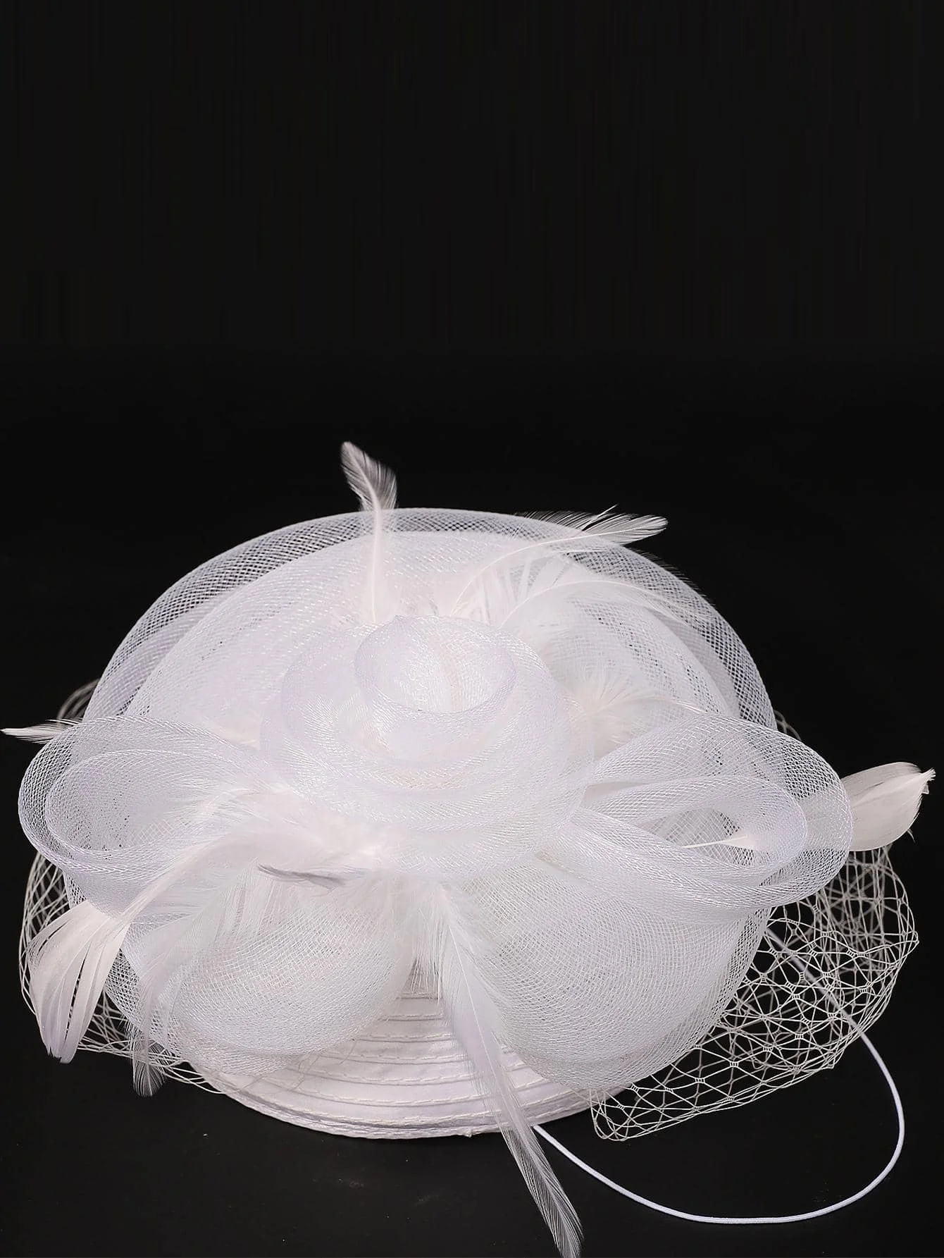 Wedding Bridal Hats Fascinators For Woman With Feather Veil Cocktail Tea Party Dress Headdress Elegant Kentucky Derby Cap Church