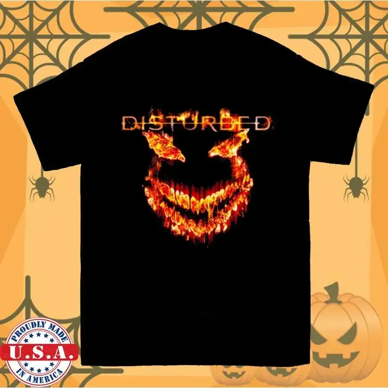 Disturbed Band Face Flame For Halloween T Shirt Full Size S 5Xl
