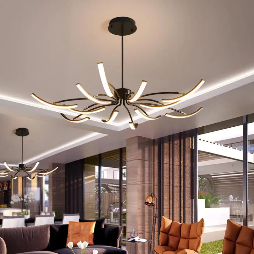 

Modern Led Ceiling Lights Matte Black/White Finished for living room bedroom study room Adjustable New Led Ceiling Lamp