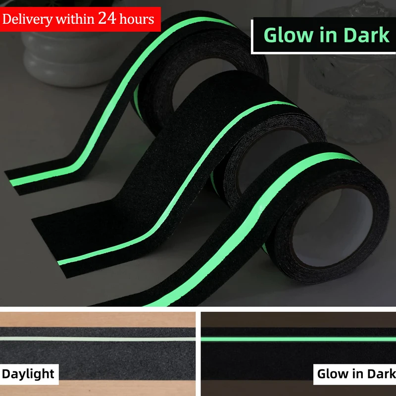 Luminous Anti Slip Grip Tape In Dark Improves Grip And Non Slip Safety Stair Treads Indoor or Outdoor