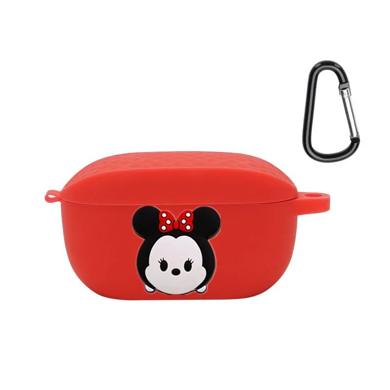 الكرتون ديزني حقيبة سماعة الاذن غطاء ل JBL موجة 100 TWS سيليكون بلوتوث سماعات شحن صندوق الغطاء الواقي مع هوك