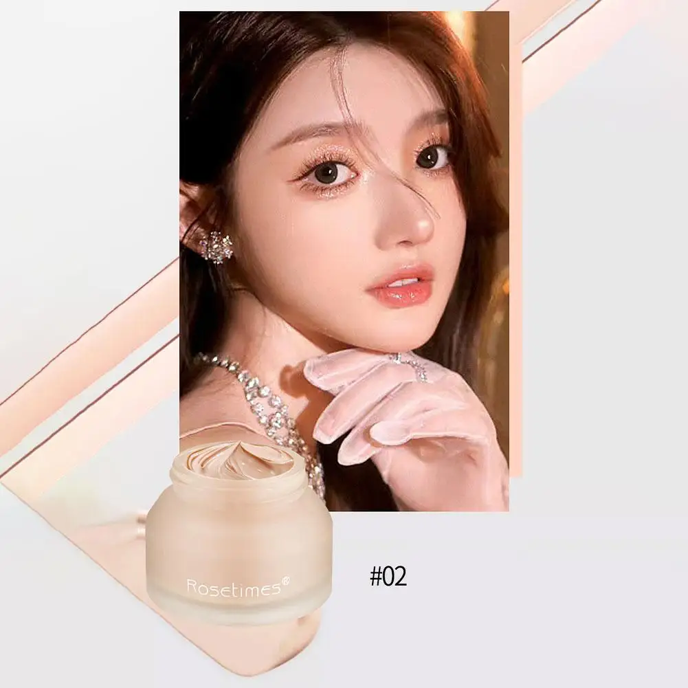 Crema per fondotinta morbida e leggera Trucco impermeabile e resistente al sudore Principianti Controllo dell'olio per il viso Correttore idratante O5U0