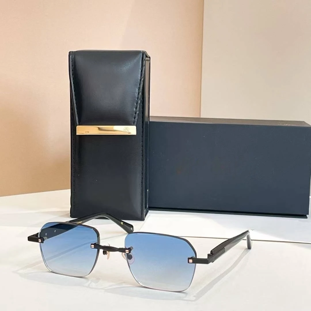 

Rimless Style 2025 New Luxury Fashion Trend Vintage John Sunglasses DWAYNE UV400 Retro Square Design Unisex Original Quality