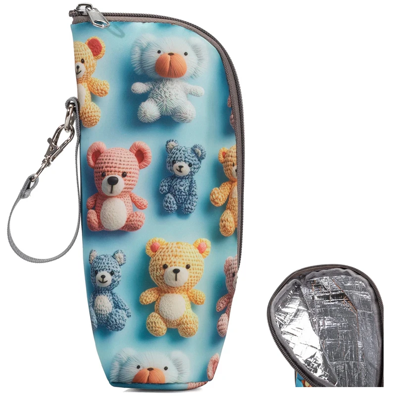 

Lequeen Aluminum Mold Insulated Baby Bottle Bag Portable Hanging Storage for Feeding Outing Stroller Cups Drink Baby Accessories