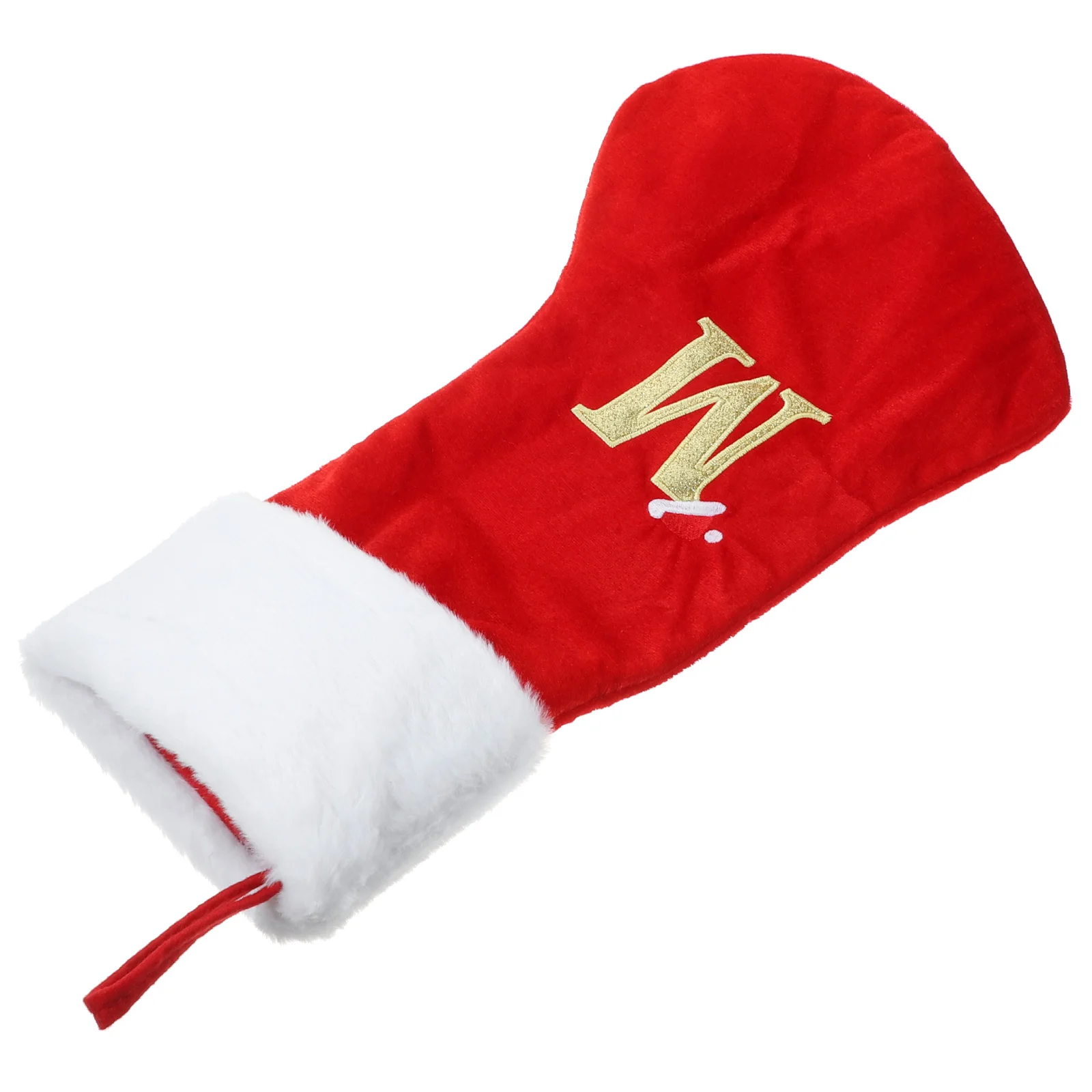 

Christmas Stocking Red Letter O Xmas Socks Gifts Decorative Hanging Reusable Christmas Party Sock Storage Party Holiday