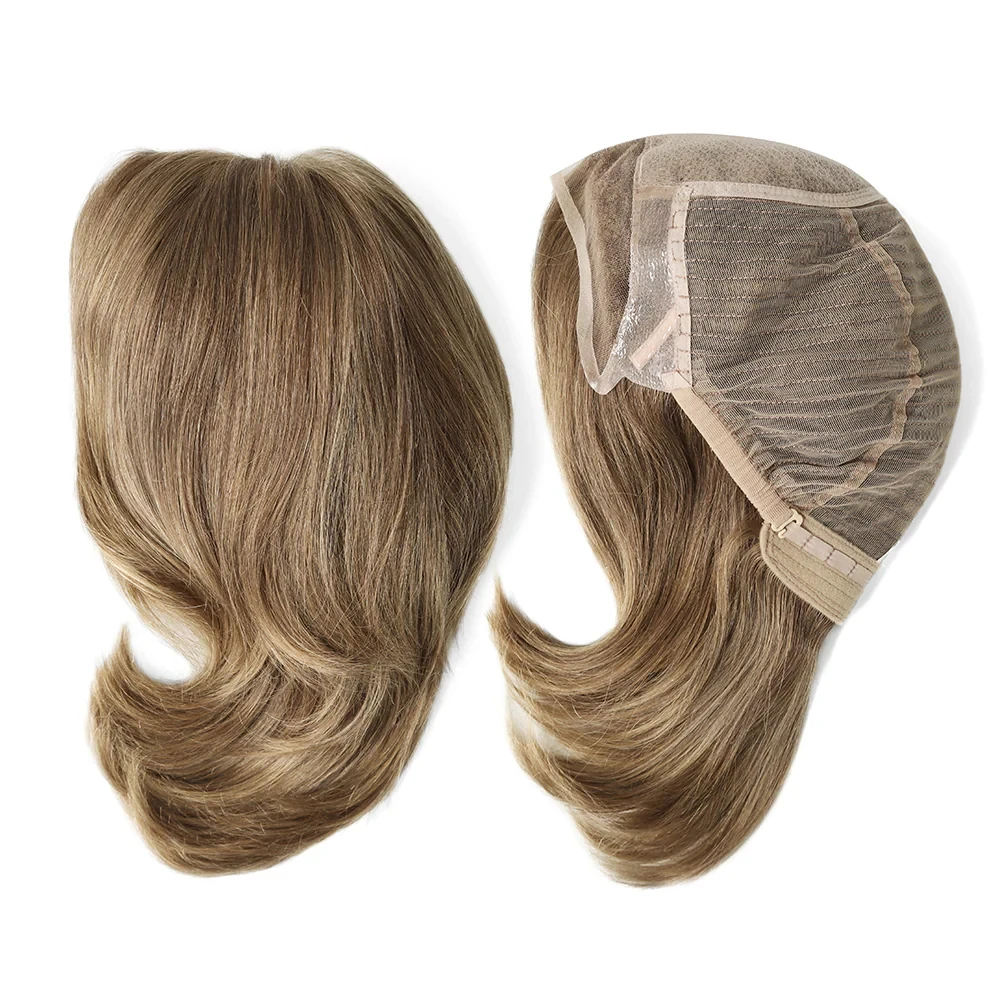 ombre brown color 10 inch 130density full lace wig straight bob wig