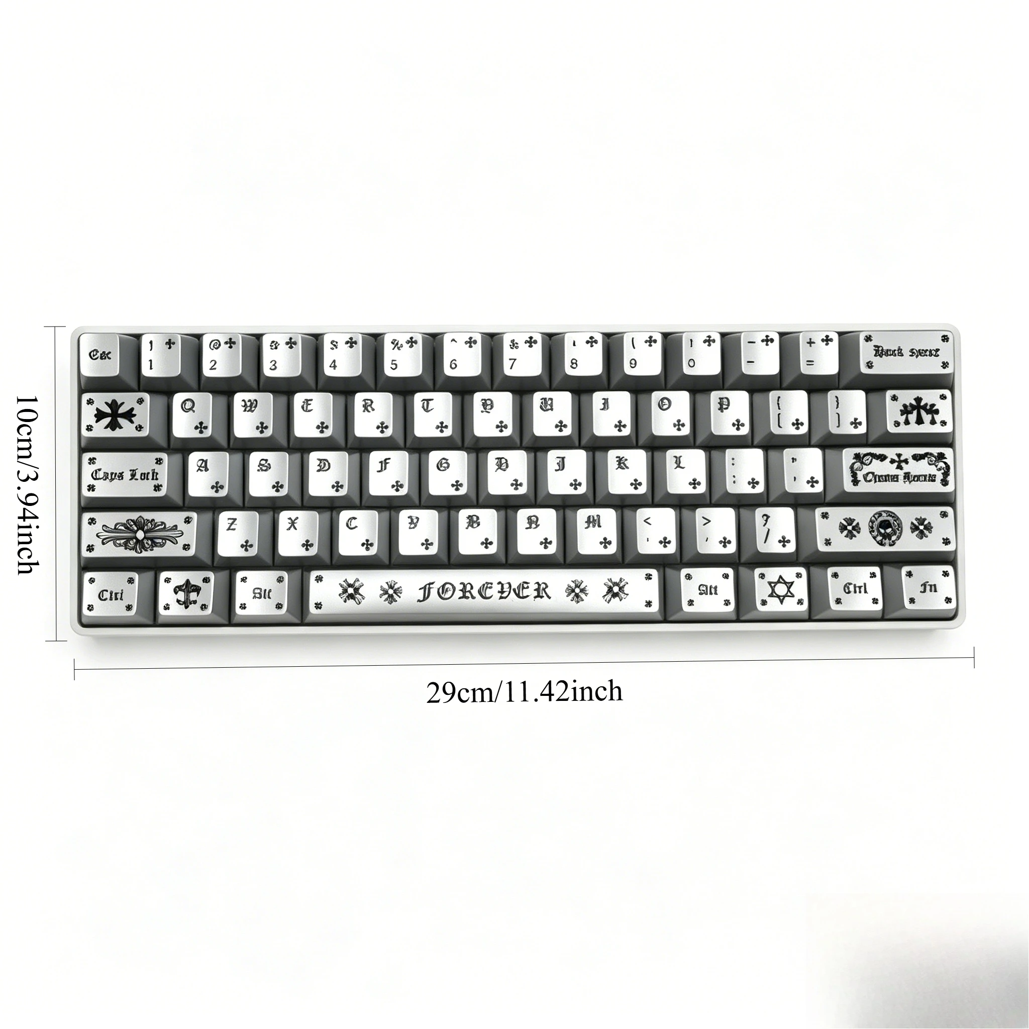 Klawiatura z motywem krzyżowym, profil XDA, PBT, barwione sublimacją, mechaniczna klawiatura, niestandardowe nakładki na klawisze DIY, fajne prezenty na festiwale. — zdjęcie produktu 7