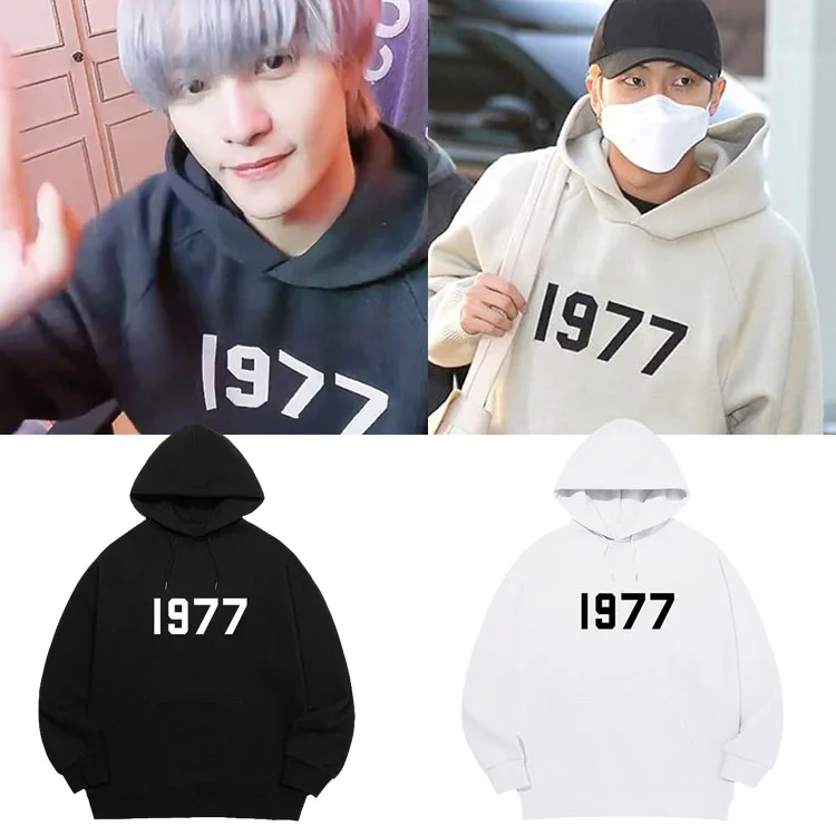 

Худи Jin Nam Jun V из чистого хлопка, свободного кроя, с принтом, для весны, осени и зимы, повседневная уличная одежда для женщин