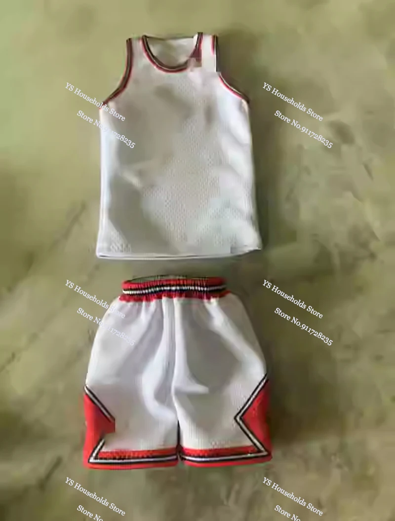 1/6 Basketball Player Mini Jersey Shirts Shorts Accessory for 12