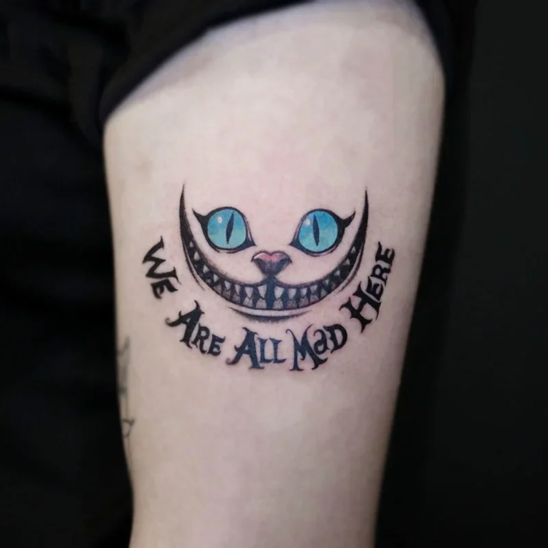 

Anime Temporary Tattoos Cartoon Blue Cats Eyes Waterproof Fake Tattoo Sticker for Woman Men Arm Hand Tatoo Body Sticker
