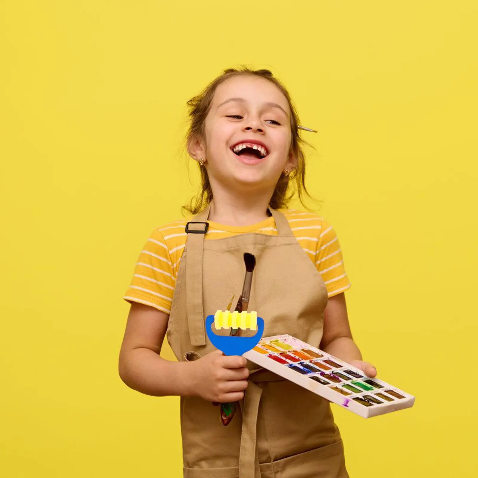 

Набор из 8 губчатых валиков для рисования с эргономичной ручкой, губчатые кисти для детей, для чистого рисования, уроков рисования, граффити, дудлинга, дошкольного образования