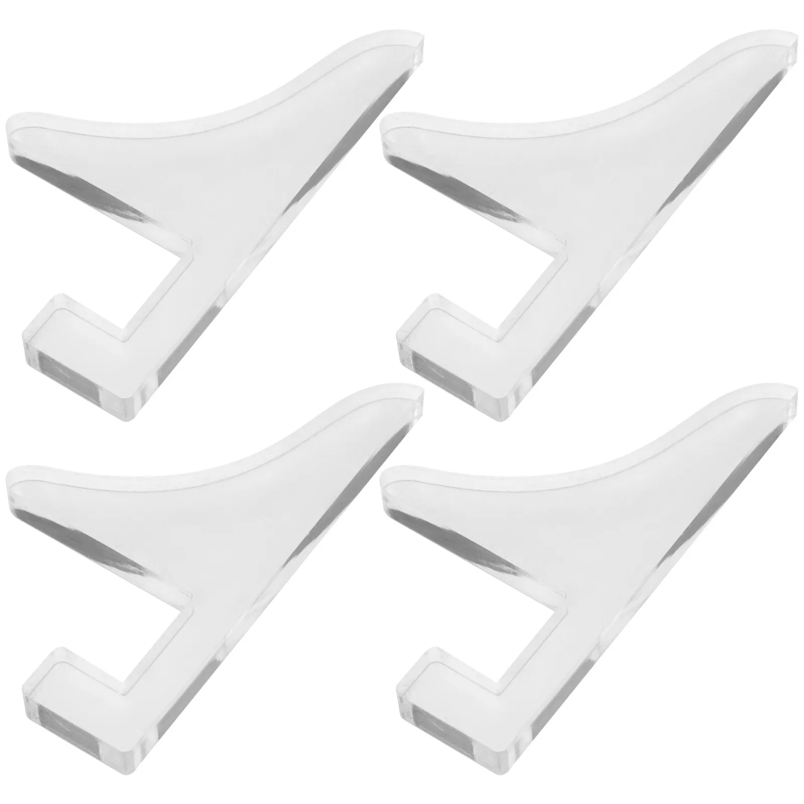 2Pairs Picture Frame Stand Acrylic Display Pedestal for Certificate Photo Phone Artwork Storage Stand Desktop Display Holder