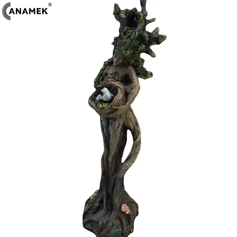 

Forest Goddess Statue Nature Queen Resin Sculpture Creative Desktop Ornaments Garden Decoration Simulation Figure Artifact