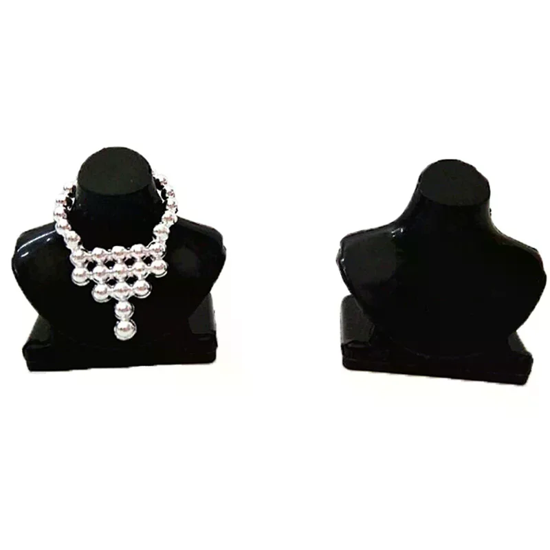 5pc Dollhouse Bracket Toy Miniature Necklace Accessories Jewelry Black High Quality Durable Material Easy to Use