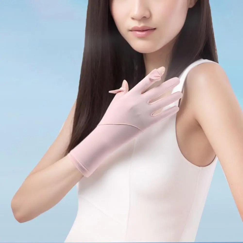 Anti-slip Driving Gloves Sunscreen Gloves for Driving Sun Protection Gloves for Women Thin Full Finger Driving for Summer