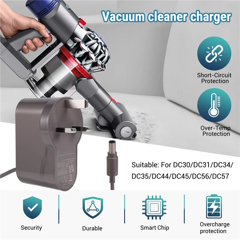 Adaptador de carregador de energia superior A75X para Dyson DC30/DC31/DC34/DC35/DC44/DC45/DC56, peças de aspirador de pó