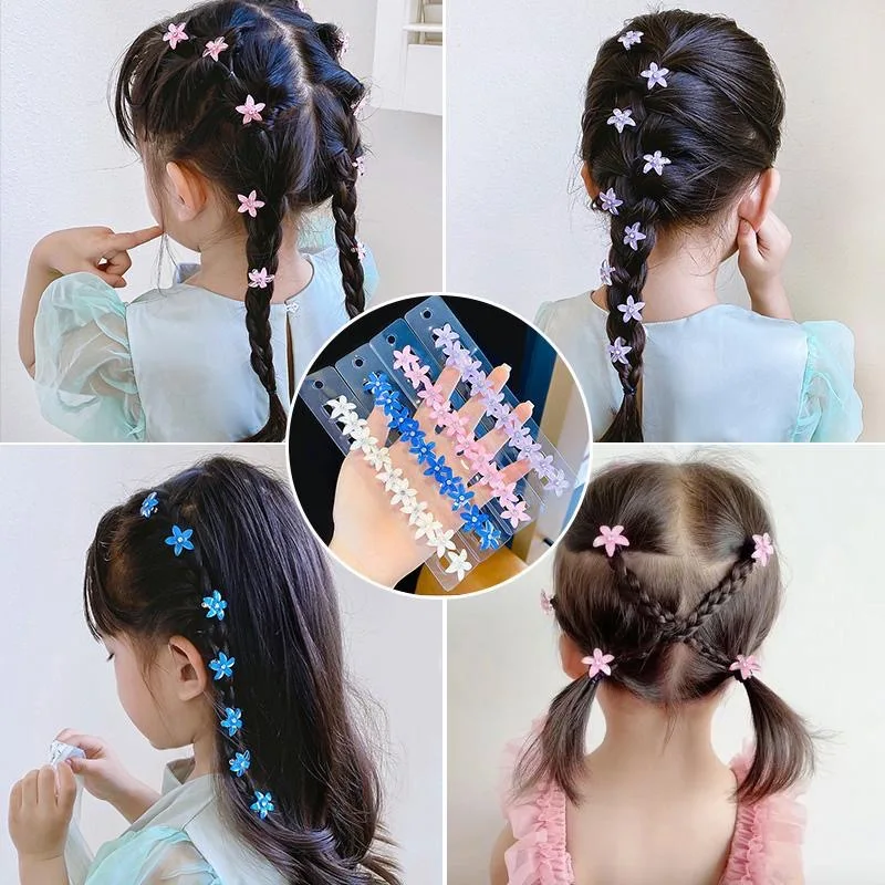 

10PCS/Lot Wedding Bridal Hair Claws Girls Small Cute Crystal Flowers Metal Hair Clips Women Mini Headwear Hair Accessories