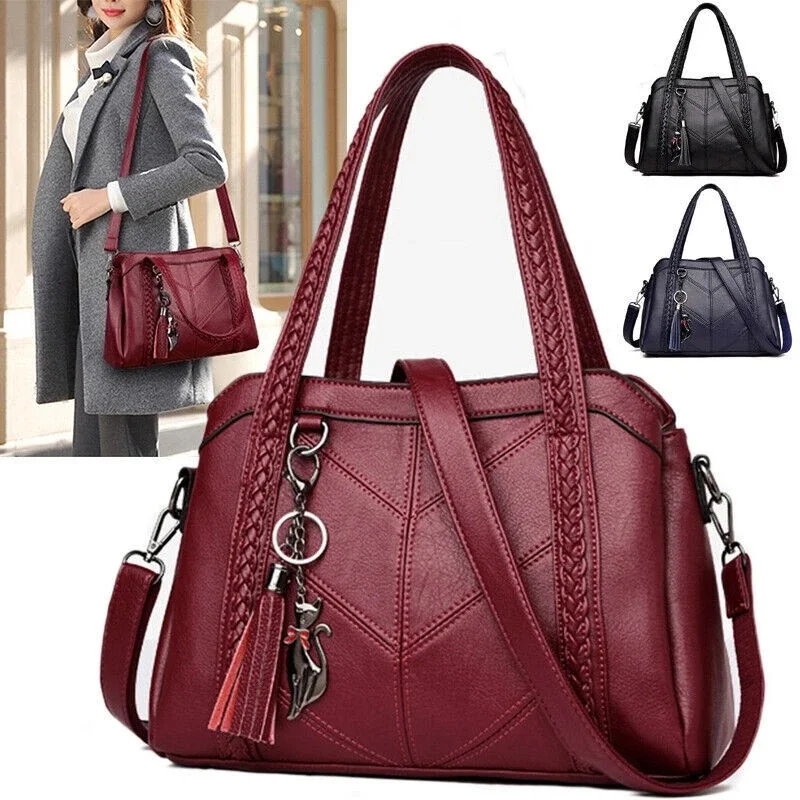 

Ladies Purse Crossbody Soft Leather Beautiful Women Handbag Shoulder Bag