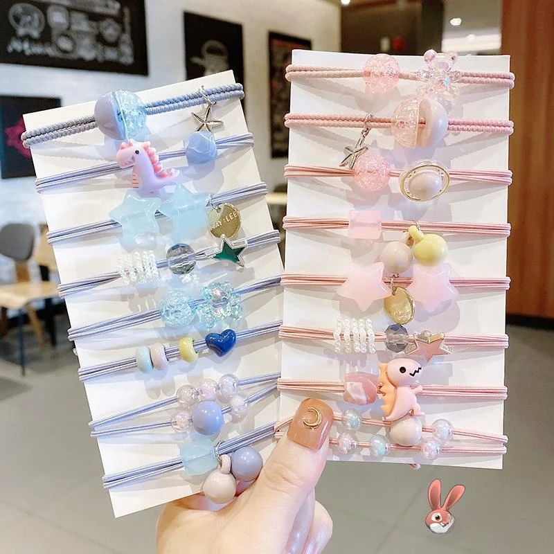 

Cute Simple Hair Ties for Girls Korean Sle Hair Ba Hair Ba with Leather Covers Travel Hair Accories