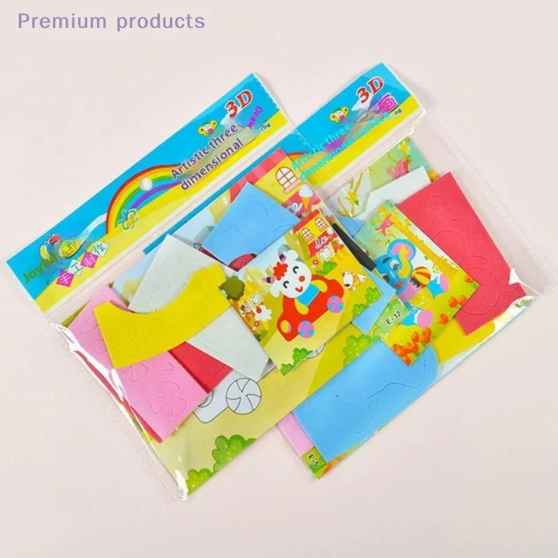 10/20Pcs 3D 입체 붙여 넣기 그림 DIY 만화 동물 퍼즐 어린이를위한 멀티 패턴 스타일 장난감 3D EVA 폼 스티커 선물