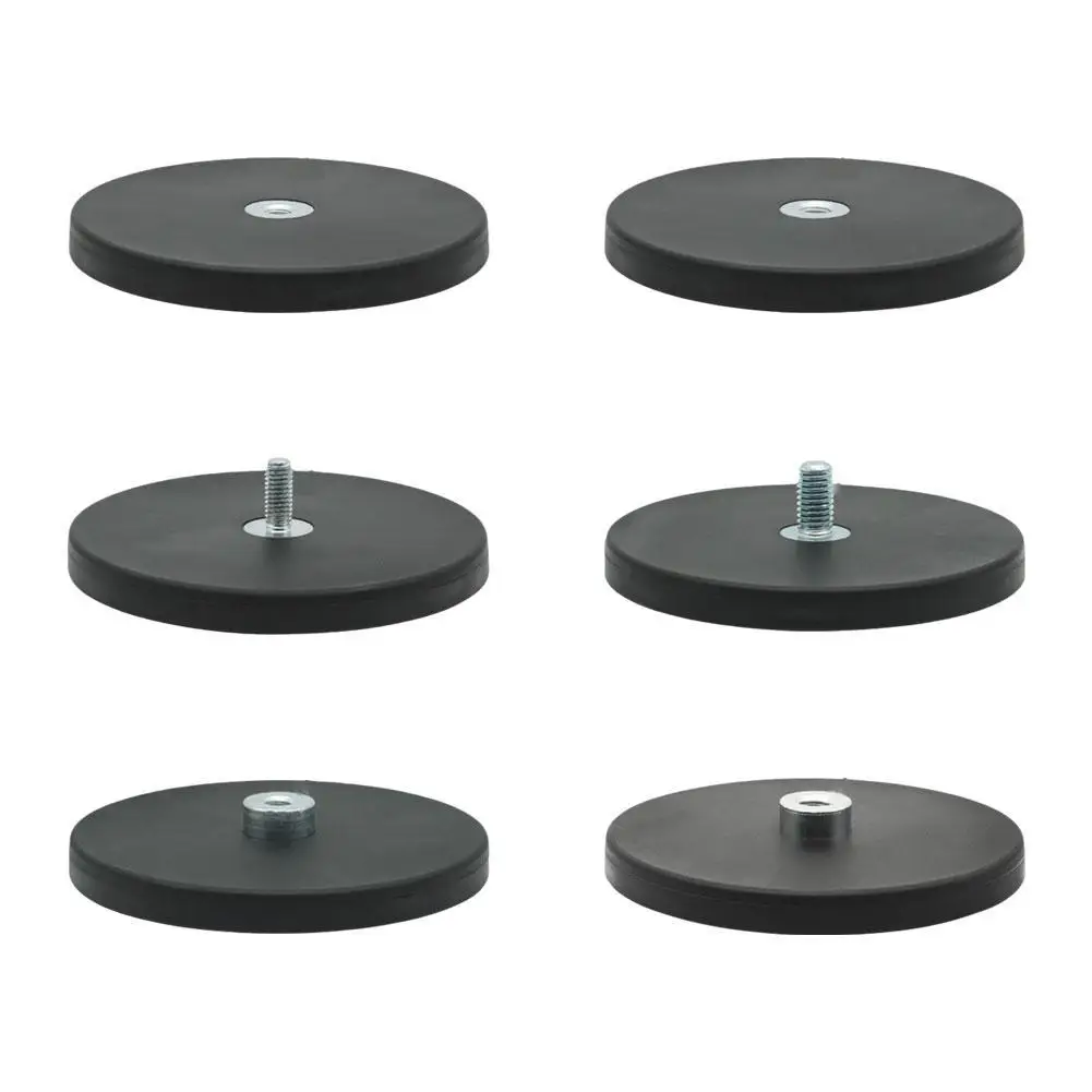 D88mm Flat Thread Coated Magnet Magnetic Rubber Suction Cup Suitable For Various Automotive Magnetic Bases Bolt Bracket Car Part