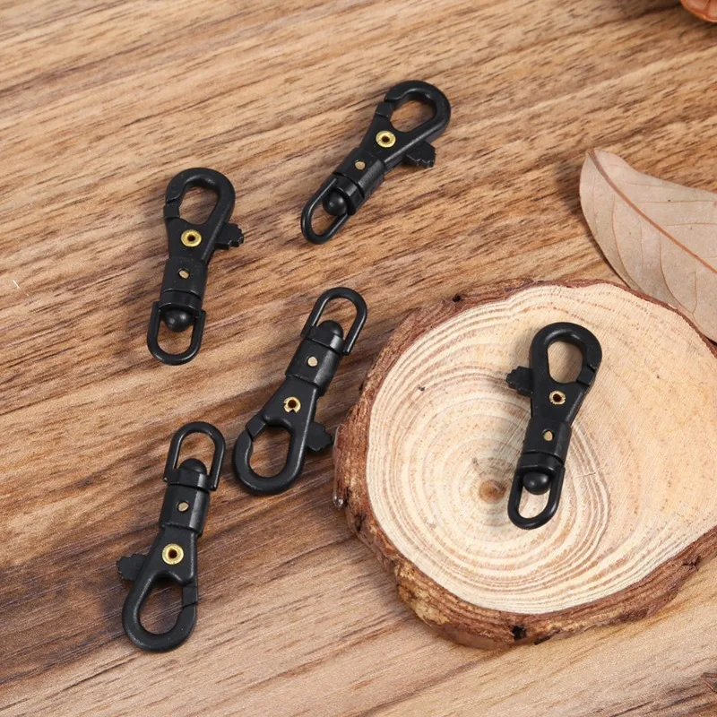 10PCS Quick Release Carabiners 60 Degree Swivel Military Keychain Clips Hanging Buckle Hooks Outdoor Tactics Mini Key Chain