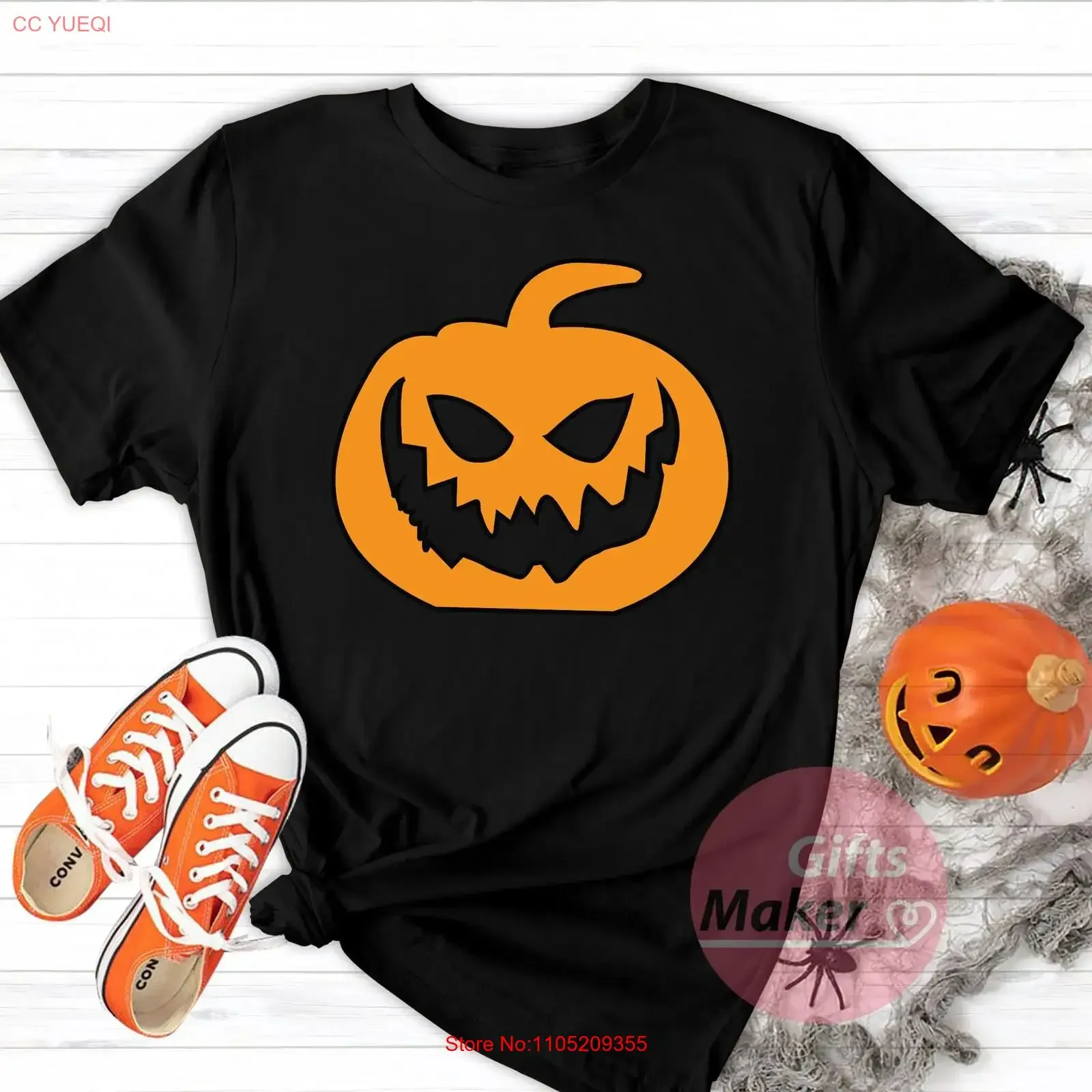 Camiseta de calabaza de Halloween, camiseta divertida, disfraz de fantasma gótico para niños, moda lavada vintage de Francia, elegante, Unisex