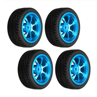 Wltoys 1/18 A949 A959 A969 A979 K929 and other RC Car Upgrade Accessories, Metal Modified Wheels With Tire Skin 1 Set