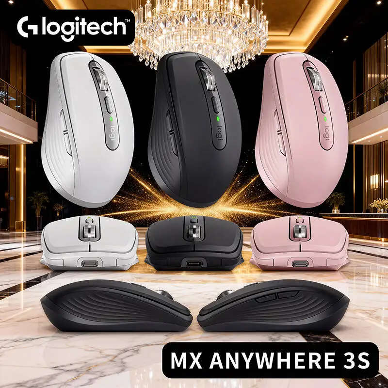 

Logitech MX Anywhere 3S Advanced Wireless Mouse, 90% Quieter Clicks, 8K DPI Darkfield, Multi-Platform