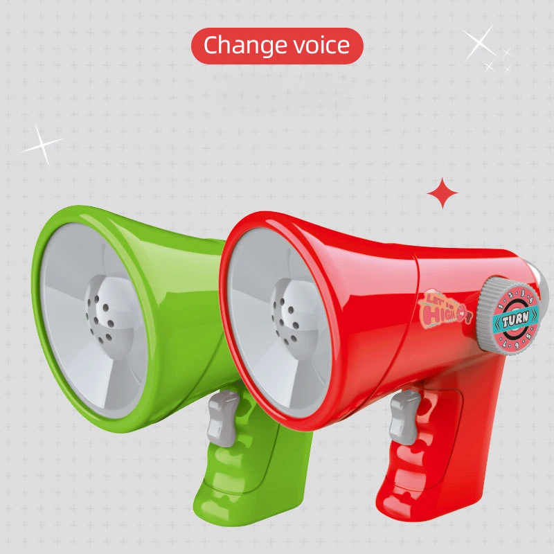 Children's Speaker Megaphone Changer Toys Multi-channel Voice Changer Horn Creative Funny Puzzle Recording Handheld Megaphone