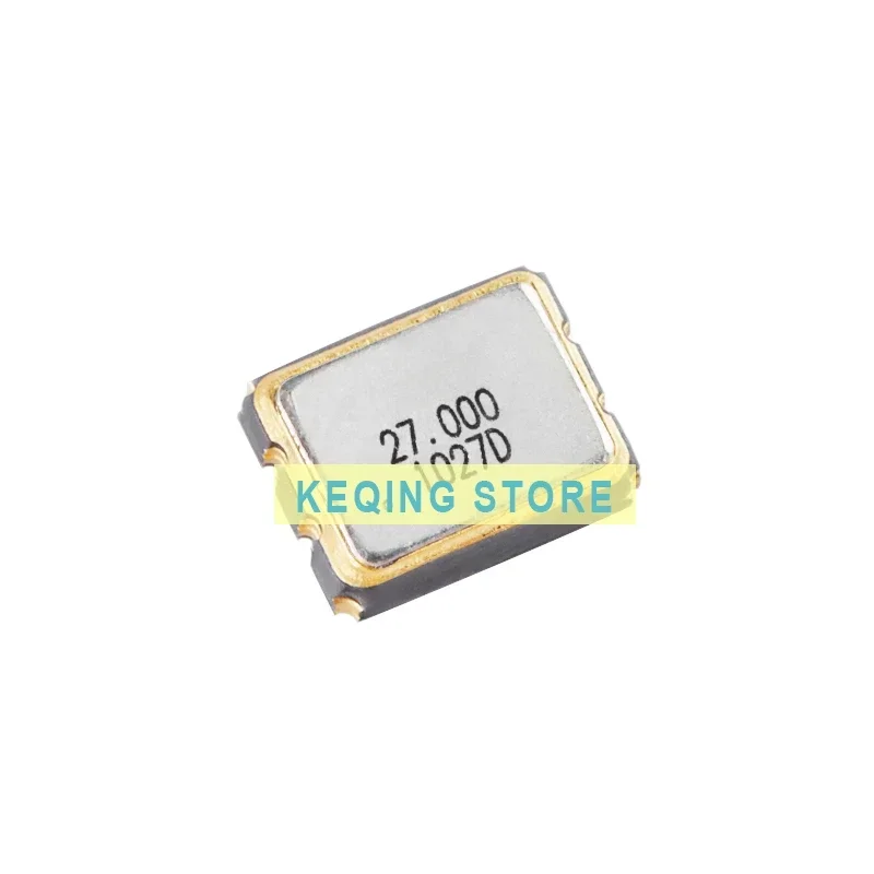 50PCS 3225 Chip active crystal oscillator 27MHZ ±20ppm 1.8V-3.3V OT322527MJBA4SL