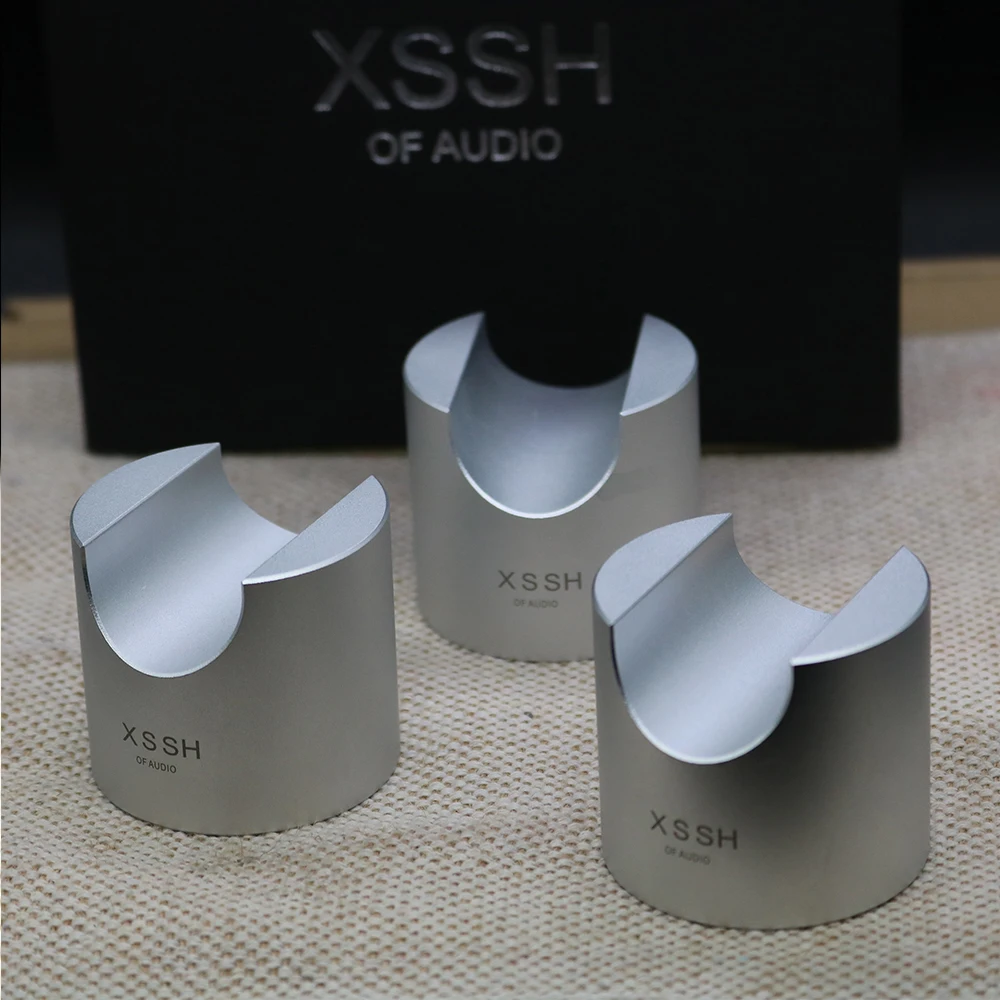 HIFI 케이블 트레이 스탠드 스파이크 지지 프레임 순수 알루미늄 트레일 링 패드, 다기능 충격 흡수 장치 파워 스피커 케이블 피트