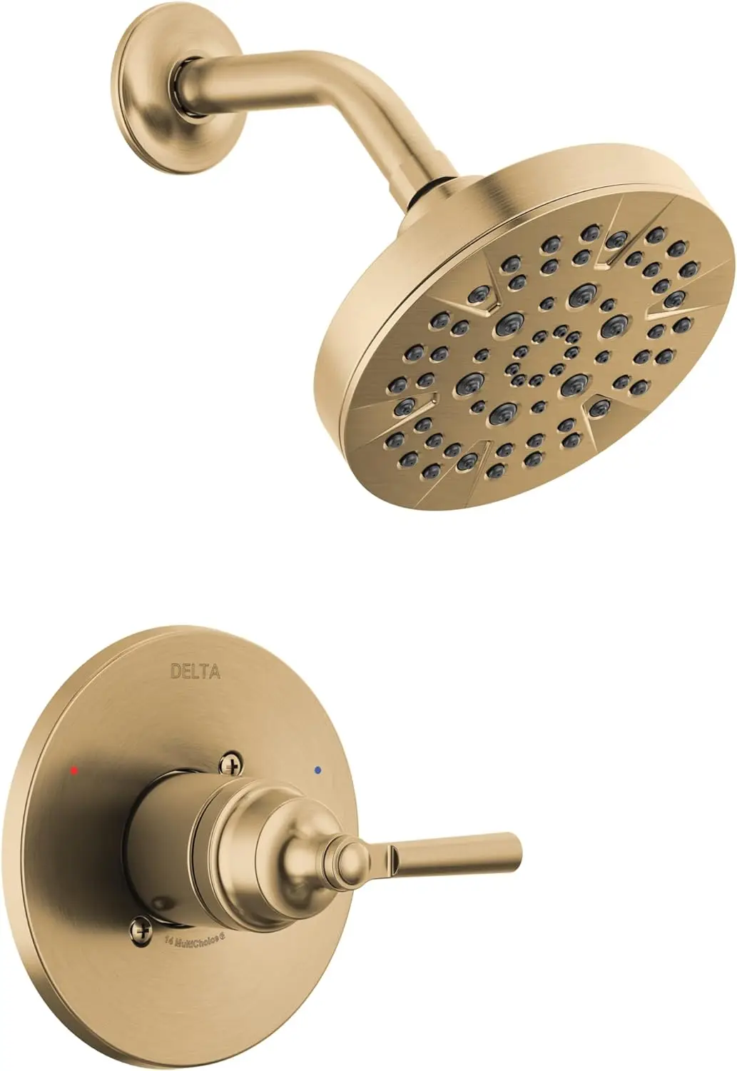 

Delta Faucet Saylor 14 Series Gold Shower Valve Trim Kit, System, Set, Fixture, Head and Handle Champagne Bronze T14235-CZ