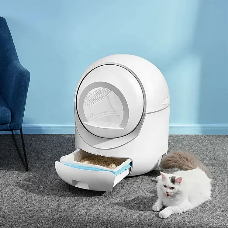 zz WIFI Auto Electric Cat Toilet Tuya APP Self-cleaning Smart Pet Automatic Robot Cat Litter Box For Cats