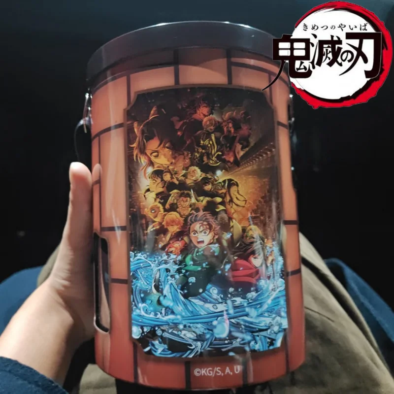 

Demon Slayer Popcorn Bucket Infinite City Chapter PVC Anime Figure Model Collectible Decoration Boy's Birthday Gift New Original
