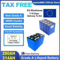 3.2V 280AH Lifepo4 Rechargable Battery Pack Grade A Lithium Iron Phosphate Prismatic Solar EU US TAXFREE factory outlet